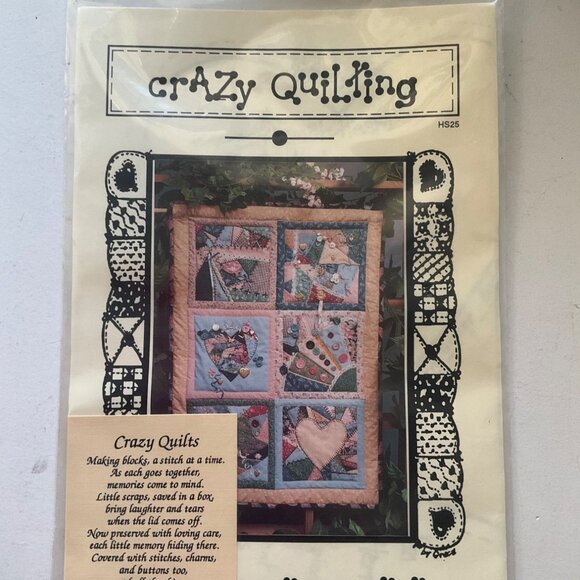Vintage Crazy Quilting Quilt Quarters Patterns Templates Instructions Lot of 2 - Picture 5 of 10